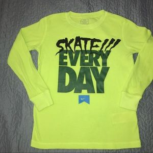 Nike Neon yellow green thermal shirt